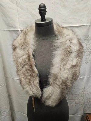 Estola de zorro rubor vintage scatf wrapdeadstock etiqueta Foto 1 de 4