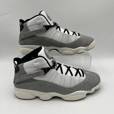 Zapatos de baloncesto para hombre talla 13 Air Jordan 6 anillos gris cemento FJ4650 077 Foto 1 de 4