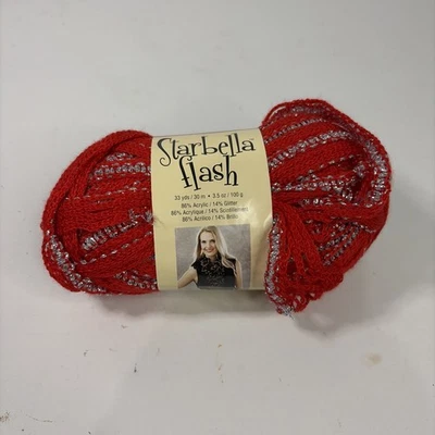 Premier Yarns Starbella Flash 3.5 OZ 33 Yardas Rubí 1 Bola Proyecto NUEVO Foto 1 de 3