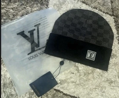 Louis Vuitton Men's Black Beanie, Unworn - Image 1 of 4