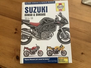 SUZUKI SV650 SV650S SV650A/SA SV650 SPORT '99-'08 OWNERS REPAIR MANUAL - Picture 1 of 6