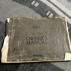 1992 Mazda MX-3 OEM Owner's Manual. Used. - Foto 1 di 5