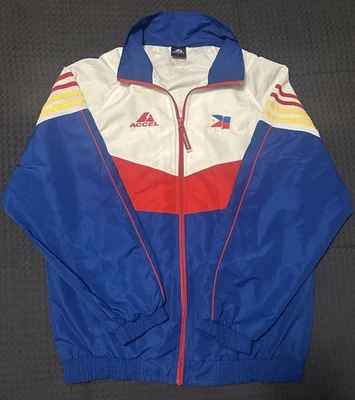 Accel Philippines National Team Olympic Style Sports Boxing Zip Up Jacket LARGE - Image 1 of 4