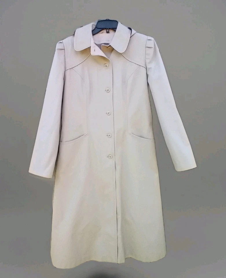 J. Gabardina Gallery 11/12 Lluvia/Abrigo Chaqueta Con Sombrero Largo Doble Pecho Foto 1 de 4