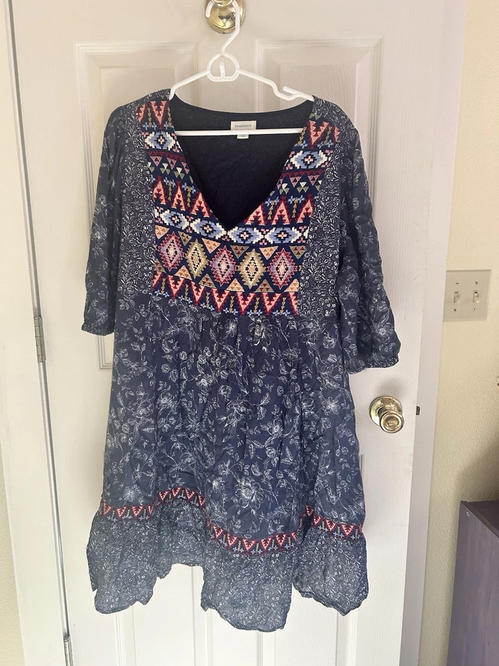 Hermoso Top Boho Sundance Bordado XL Foto 1 de 4