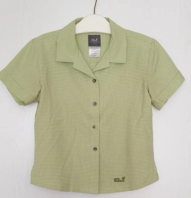 * Jack Wolfskin-TRAVEL / Damenhemd / Wanderhemd / Gr. M / hellgelbgrün-kariert * - Bild 1 von 4