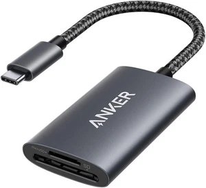 Anker USB-C SD 4.0 Card Reader, PowerExpand+ 2-in-1 Memory Gray - Picture 1 of 7