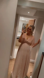 π©· Elegant Flutter Maxi Dress β Perfect for Weddings & Summer Events! π©· - Picture 1 of 4