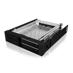 ICY BOX IB-2227StS Festplatten Wechselrahmen 2 x 2,5" SATA III HDD SSD in 3,5" - Bild 1 von 4