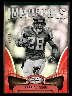 2018 Panini Certified #111 Warrick Dunn Mirror Red #/99 - Image 1 of 2