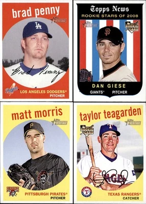 2008 Topps Heritage Black Backs Baseball Complete Your Set #1-720 You Pick! - Imagem 1 de 2