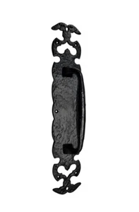 Akatva Premium Heavy Duty￼ Wrought Iron Door Pull￼ 17 Inches Black powder coated - Picture 1 of 8