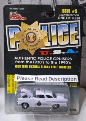 Racing Champions Police EE. UU. 1956 Ford Victoria Alaska State Troopers edición #5 Foto 1 de 4
