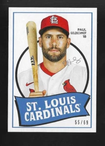 2023 Topps Archiv PAUL GOLDSCHMIDT TEAM GESCHICHTE POSTER BILD VARIATION /69 SP - Bild 1 von 2