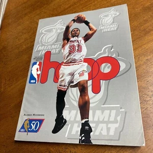 4/7/1997 Miami Heat vs Detroit Pistons Hoop NBA Game Program Alonzo Mourning - Picture 1 of 2