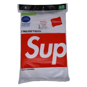 Supreme x Hanes Tagless T-Shirts 3 Pack - Picture 1 of 5