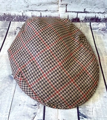 Mens Vintage Flat Cap | Mens Vintage Dents Tweed Flat Cap, Vintage Style Retro - Image 1 of 4