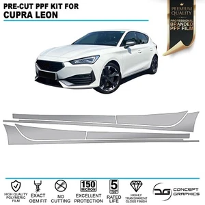 Lower Doors & Sill Stone Chip Guard PPF Kit Paint Protection Film For Cupra Leon - Picture 1 of 4