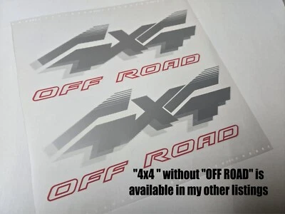 PAIR "4x4 OFF ROAD" Decals fit OBS 1992-1996 Ford F150, F250, F350 TOP QUALITY - Image 1 of 4