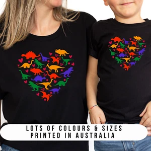 Valentine's Day T-Shirt, Spread the Love, Dinosaur Shirt, Valentine's Gift, - Picture 1 of 2