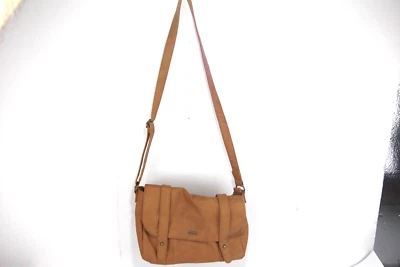 Bolso bandolera de cuero vegano tostado ROXY Foto 1 de 4