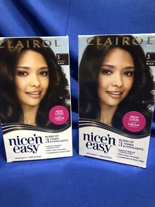 Clairol Nice n Easy Hair Color Care #3 BROWN BLACK Lot Of 2 Tones & Highlight - Picture 1 of 4
