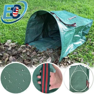 72 Gallon Reusable Garden Leaf Bags Yard Waste Collector Collapsible Trash Can - Picture 1 of 7