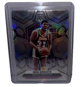 MAGIC JOHNSON 2023-24 Mosaic NBA Greats Silver Holo Prizm card #295 Lakers HOF - Picture 1 of 2