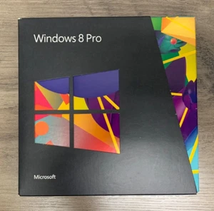 Microsoft Windows 8 Pro 32/64 Bit Edition with Authentic Key Card Pre-Owned - Picture 1 of 11