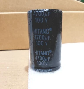 4 x NEW Hitano Electrolytic Radial Capacitor 4700uF 100V Snap-In - Picture 1 of 1