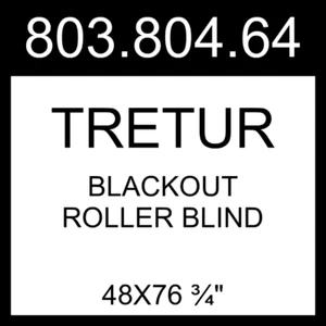 IKEA TRETUR Blackout Roller Blind Light Gray 48x76 ¾" 803.804.64 - Picture 1 of 1