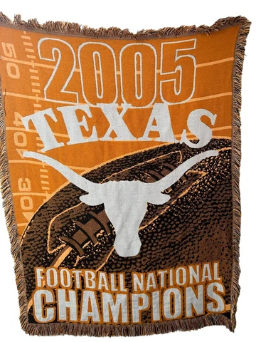 Texas Longhorns Football 2005 National Championship Stadium Blanket 45x60 Cover