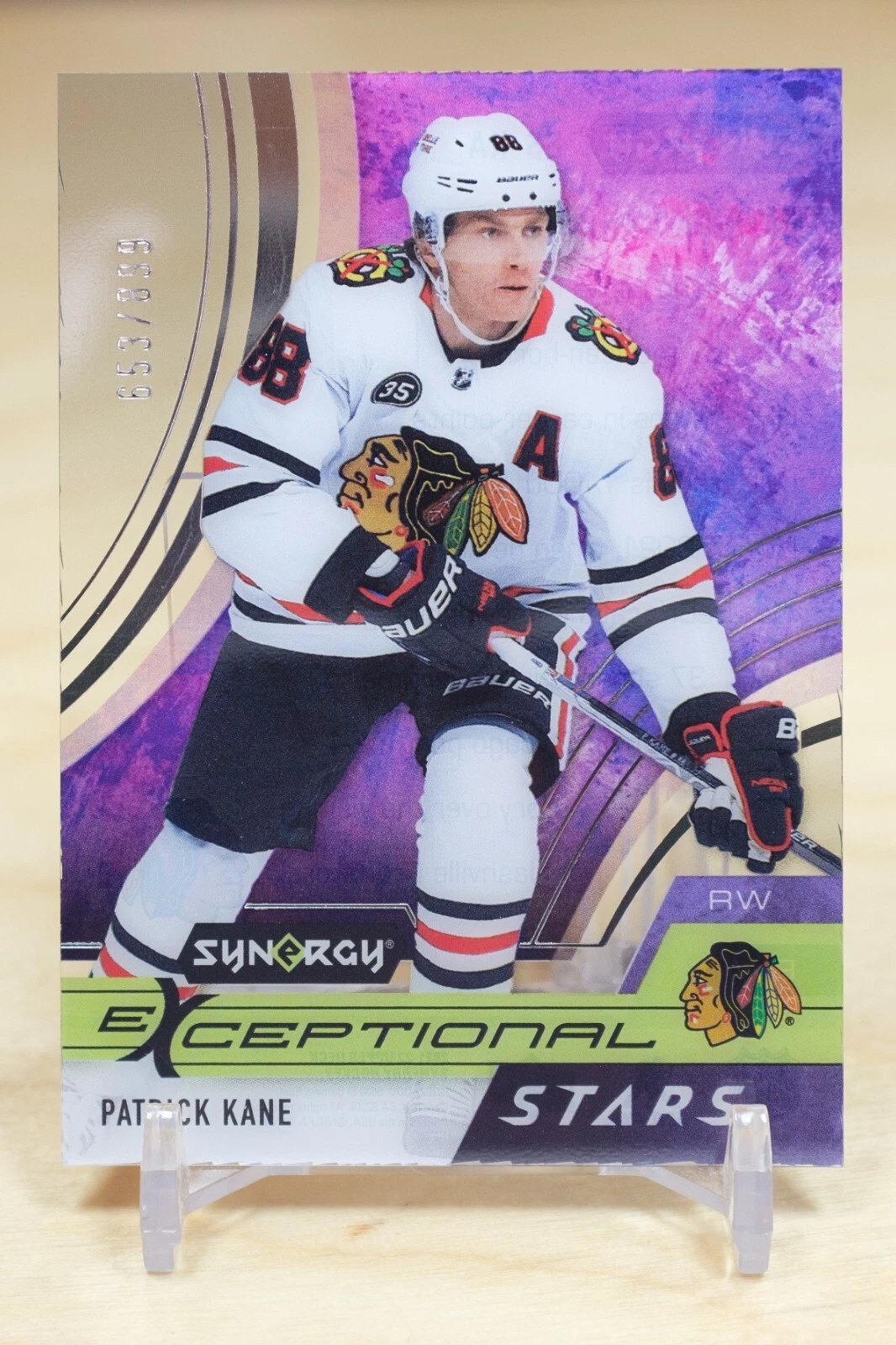2021-22 UD Synergy Exceptional Stars /899 #ES-KA Patrick Kane - Chicago