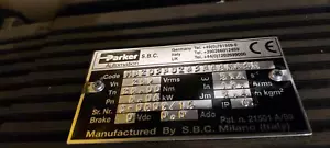PARKER HANNIFIN MB20530285383M65M 8,0KW SERVO MOTORE GEAR - Bild 1 von 3