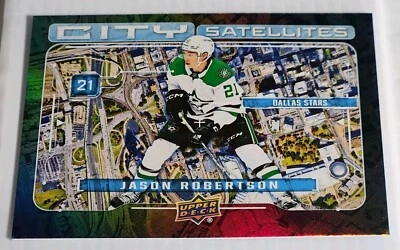2024-25 Upper Deck Series 1 - City Satellites #CS-14 Jason Robertson - Image 1 of 2