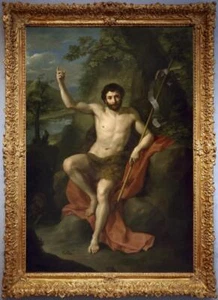Antico dipinto olio fatto a mano vecchio maestro-arte uomo cavallo su tela 24"x36" - Foto 1 di 2