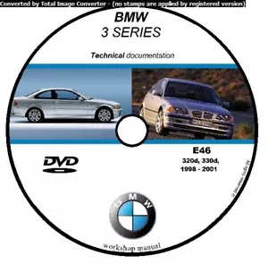 BMW SERIE 3 E46 320D 330D 1998 2001 WORKSHOP MANUAL MANUALE OFFICINA CD SERVIC - Foto 1 di 3