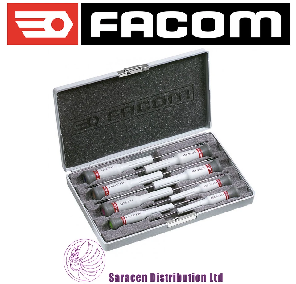 JUEGO DE DESTORNILLADORES DE PRECISIÓN FACOM MICRO-TECH 8 PIEZAS TORX, T5 - T20 - AEX.J2  - Imagen 1 de 1