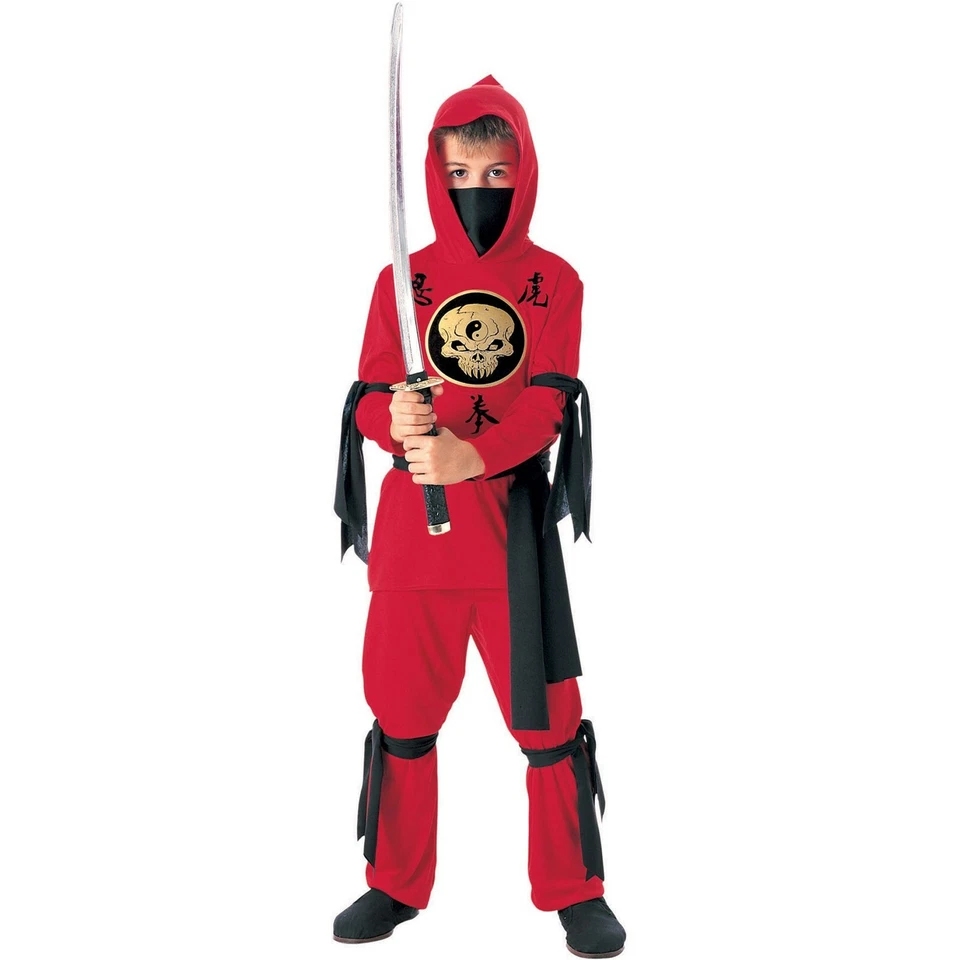 Halloween Concepts Child's Red Ninja Costume Large Kk52 53