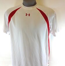 New Mens Under Armour White 1211436 102 Short Sleeve Synthetic Tee T Shirt