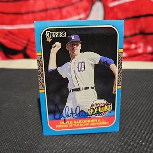 Autographed Signed Doyle Alexander 1987 Donruss Highlights Baseball Card #52 - Picture 1 of 3