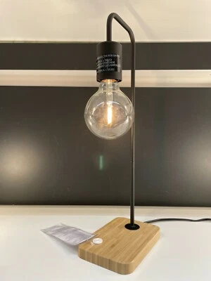 Ikea TVARHAND настольная лампа, черный/бамбук 19» (без лампы) - новый - Изображение 1 из 3