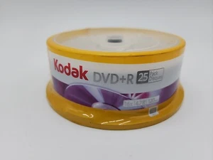 KODAK Media Products DVD+R Disc 25 Pack Disques Spindle 4.7 GB 120 minutes - Picture 1 of 7