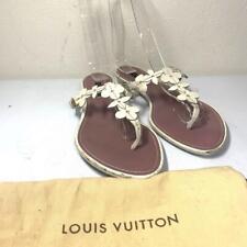 Leather sandal Louis Vuitton Green size 36 IT in Leather - 36133244