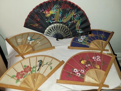 Vintage Asian Fan Collection - Image 1 of 4