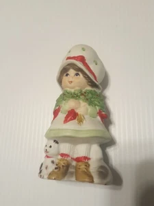 SUGARPLUM Figurines Holiday Bisque Porcelain Pomander  5" tall Jasco - Picture 1 of 11