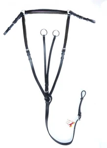 FSS PADDED Adjustable Traditional Hunt Hunting Breastplate Running Martingale  - Picture 1 of 1