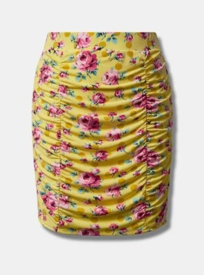 *NWT* Torrid Betsey Johnson Mini Studio Knit Ruched Skirt Size 3 (22/24) - Image 1 of 4