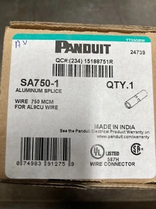 Panduit SA750-1 750KCMIL Aluminium Stoßspleißverbinder - Bild 1 von 2