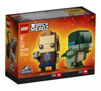 LEGO Brick Headz 41614 Owen & Blue (234 Piezas) Jurassic World RETIRADO NUEVO Foto 1 de 2